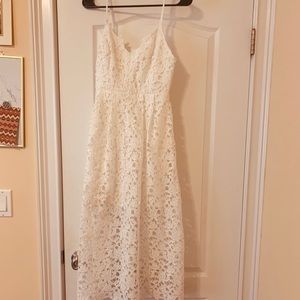 Astr The Label Lace Midi Dress